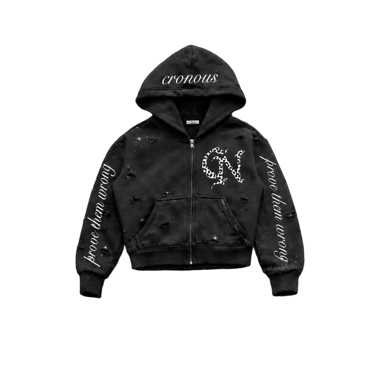 cronous black hoodie